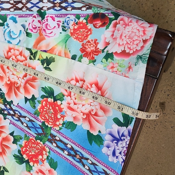 Corrugated Floral Summer Chiffon Maxi Dress Long Beach Dress - Picture 12 of 14